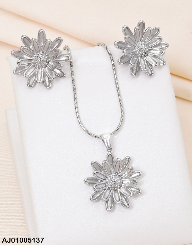 JUEGO PLAT FLOR DOBLE FILA DE PETALOS / CAD. COLA DE RATON SA516-45