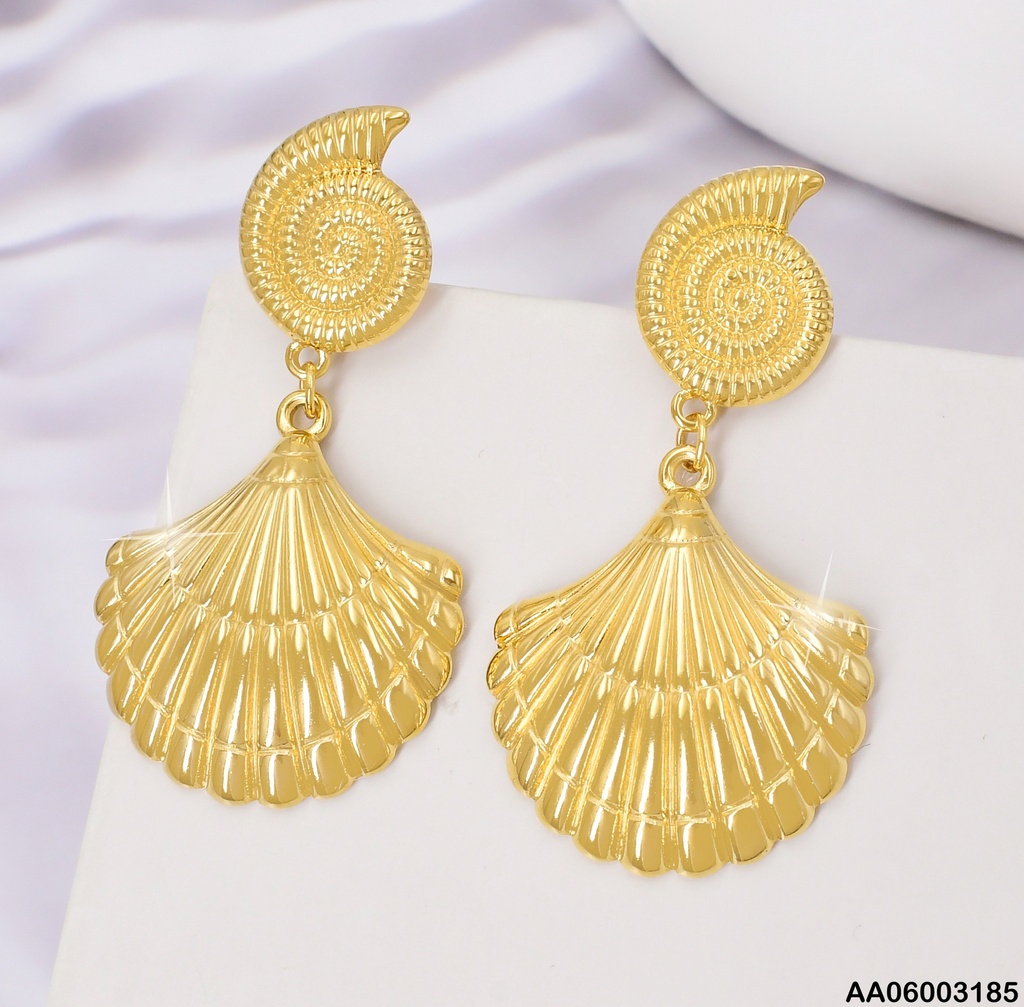 ARETE DOR ESPIRAL / OSTRA COLGANTE EA1045-45