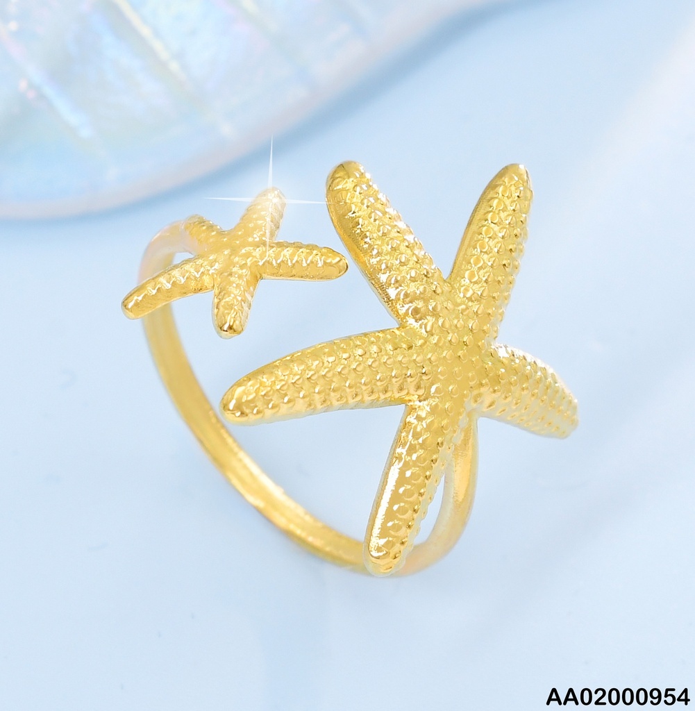 ANILLO DOR AJUSTABLE ESTRELLA GR/PEQ RA541-311