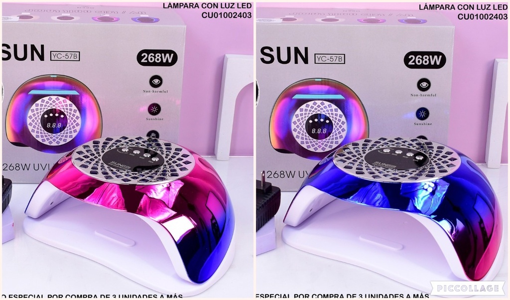 LAMPARA PARA SECADO DE UÑAS LED SUN YC-57B