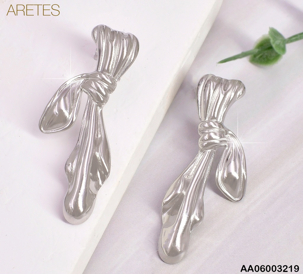 ARETES PLAT.NUDO EN CORTINA EA1091-56