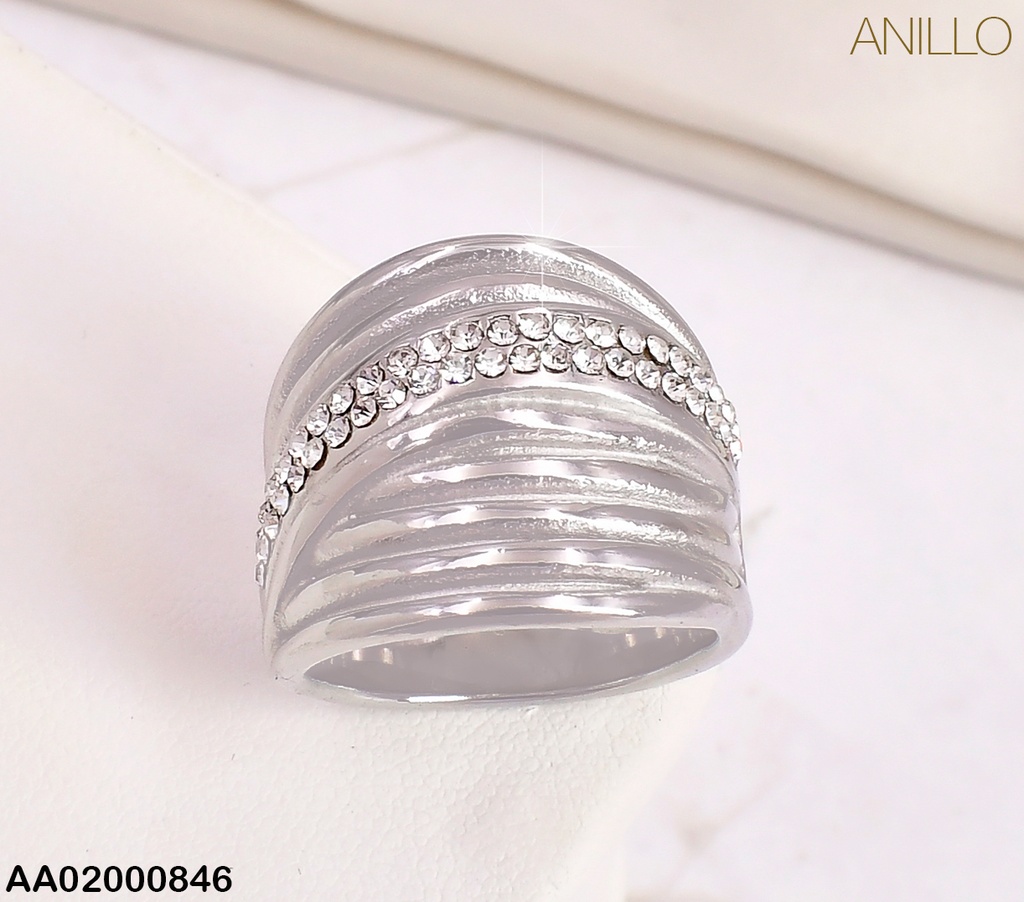 ANILLO PLAT LINEAS LISAS/1 LINEA  ZIRC CENTRO RA228-305