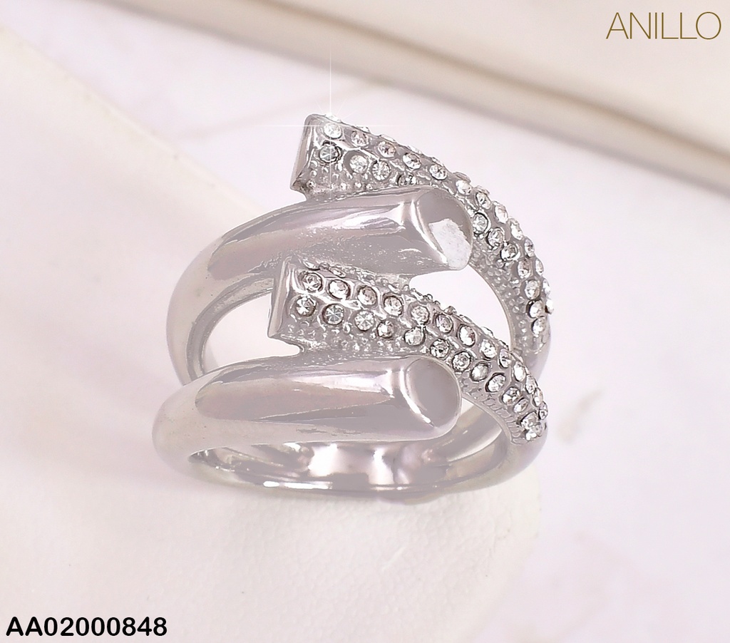 ANILLO PLAT 2 LINEAS ZIRC/2 LISAS RA236-305