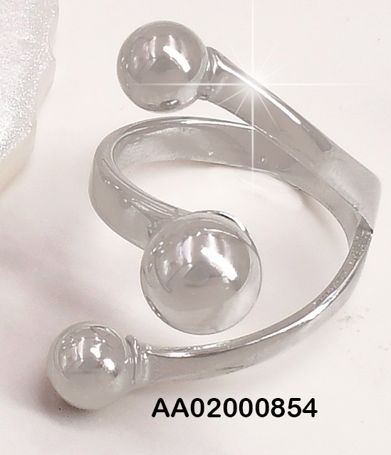 ANILLO PLAT AJUSTABLE 3 PELOTITAS FRENTE RA252-305