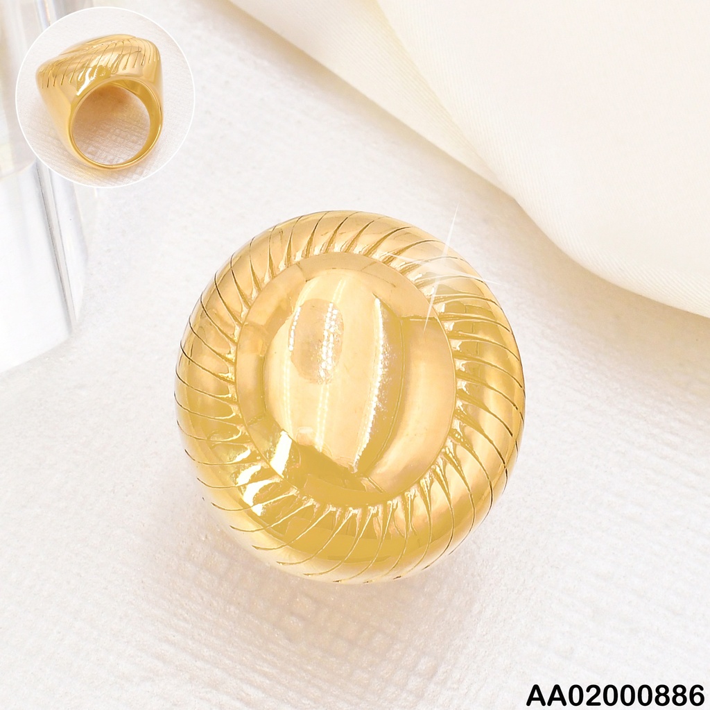 ANILLO DOR CIRCULO RAYAS ALREDEDOR RA333-305