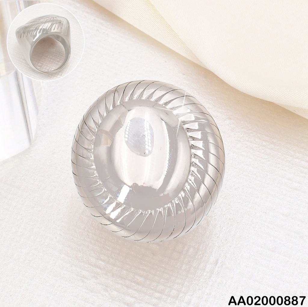 ANILLO PLAT CIRCULO RAYAS ALREDEDOR RA334-305