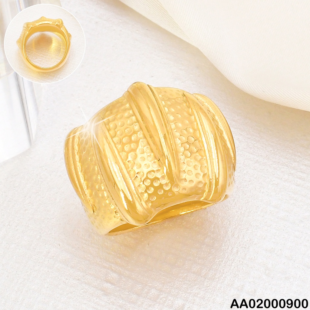 ANILLO DOR LINEAS LISAS/ PUNTEADO RA347-305