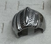ANILLO PLAT LINEAS LISAS/ PUNTEADO RA348-305