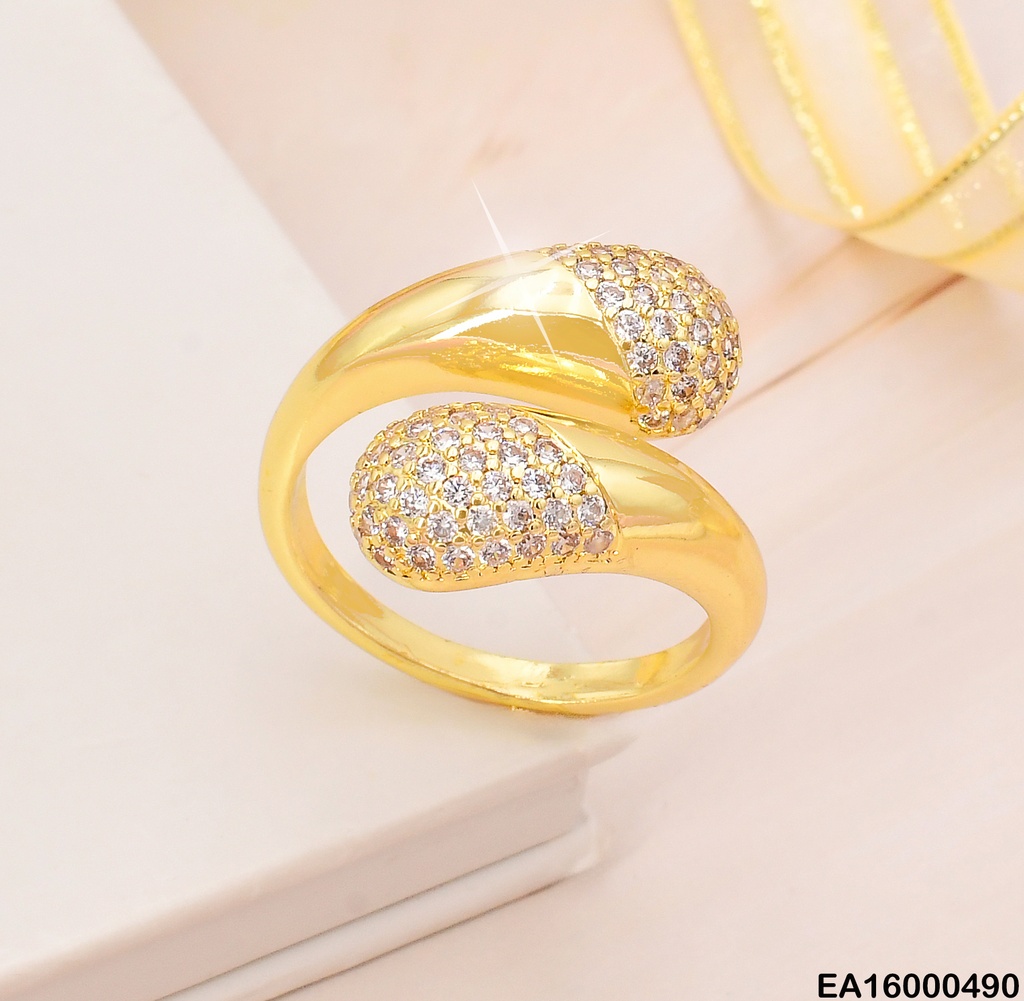 ANILLO EXTREMOS CENTRO OVALADOS ZIRC. RE120-268