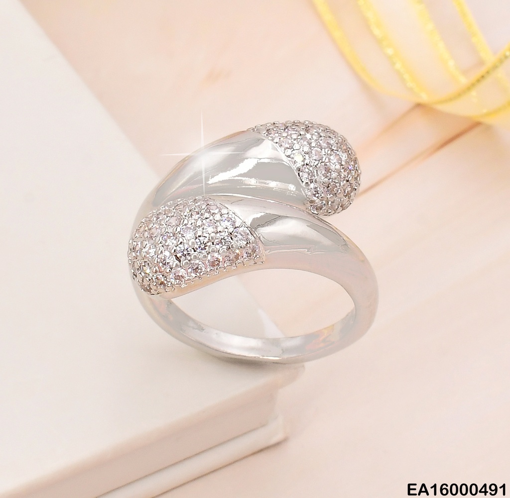 ANILLO PLAT EXTREMOS CENTRO OVALADOS ZIRC. RE121-268