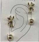 ARETES TELEFONO OSITO-PELOTITA EE965-3