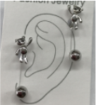 ARETES PLAT.TELEFONO OSITO-PELOTITA EE966-3