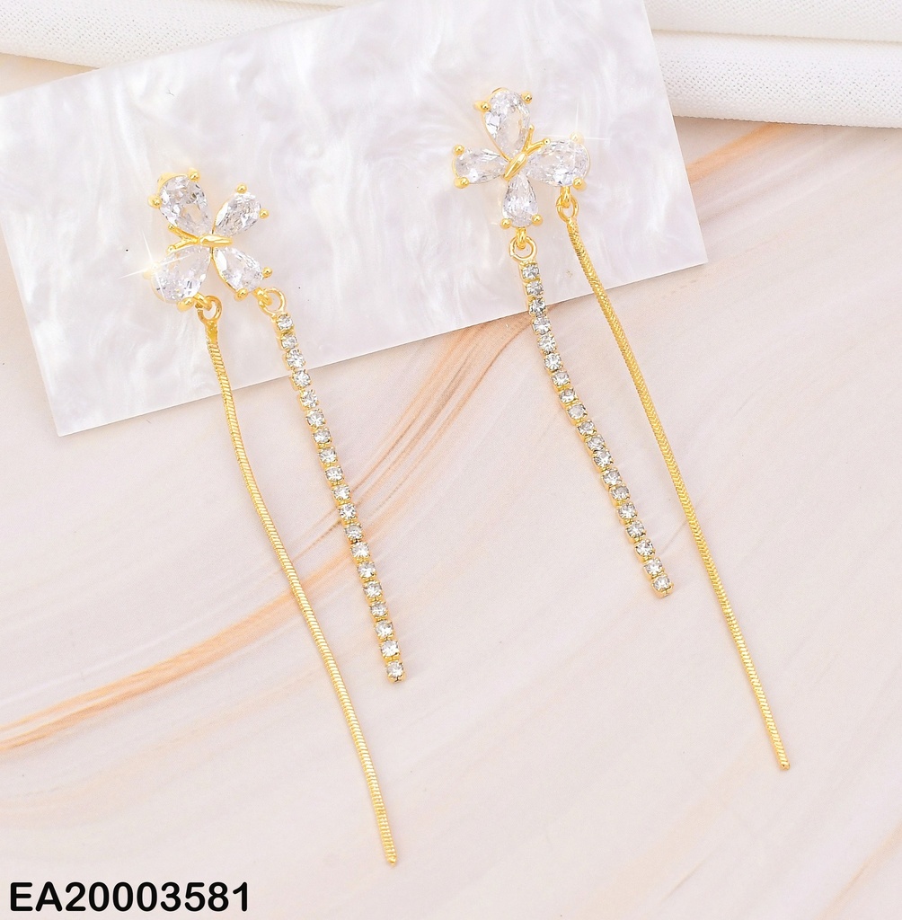 ARETES LAZO C/ZIRC LINEA LISA-ZIRC EE973-3