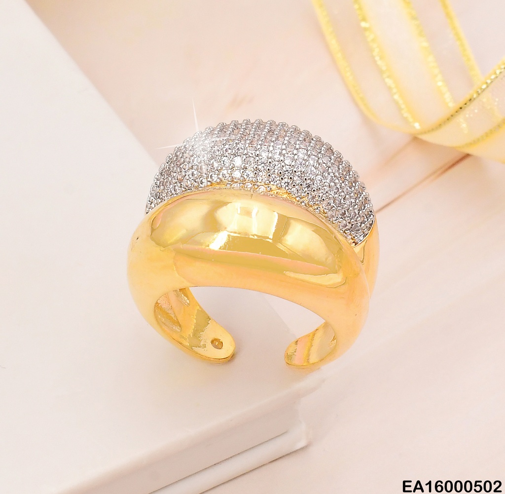 ANILLO FRENTE OVALADO LISO/ ZIRC RE132-268