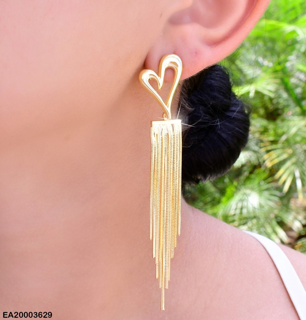 ARETES DOR CROQUI CORAZON / COLGANTES EE1322-132
