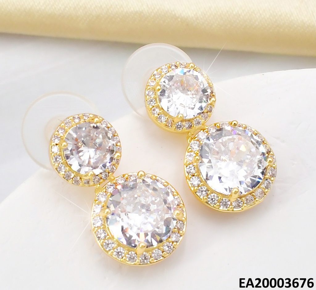 ARETES 2 ZIRCONIAS RD VERTICAL EE1447-6