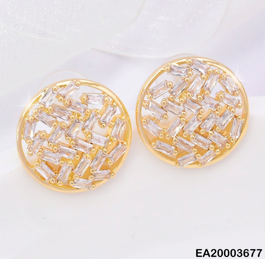 ARETES DOR CIRCULO ZIRC. RECT. CENTRO EE1450-6