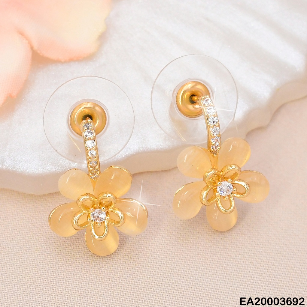 ARETES DOR FLOR /ZIRC EE1471-6