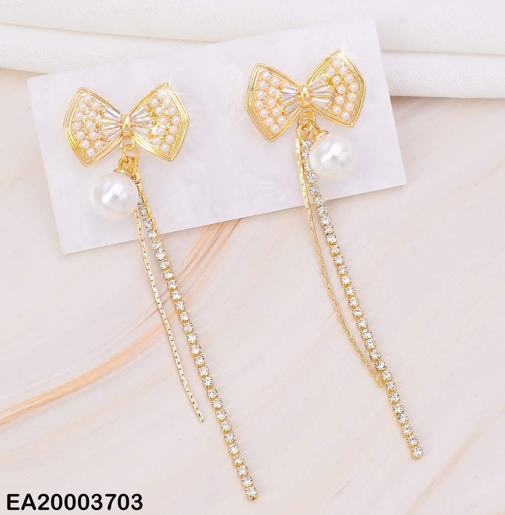ARETES LAZO ZIRC/PERLA/COLGANTES EE1497-6