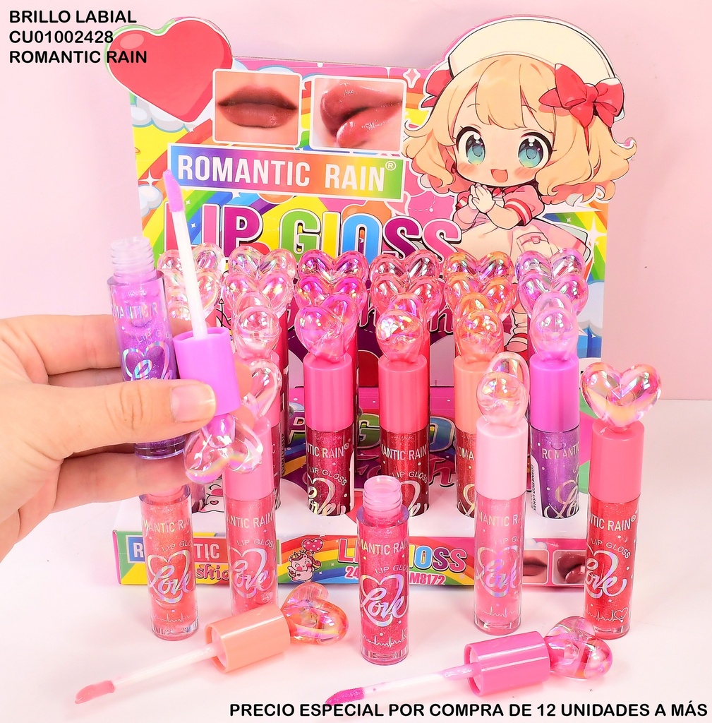 LIP GLOSS CORAZON ROMANTIC RAIN M8172