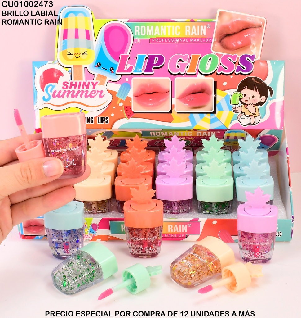 LIP GLOSS ROMANTIC RAIN "LIP OIL"M8160