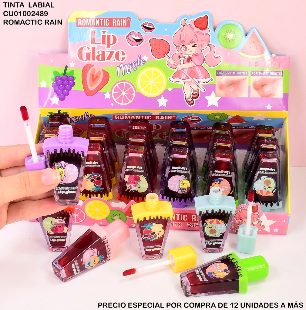 LIP GLOSS  EN FORMA DE HELADO ROMANTIC RAIN R1118