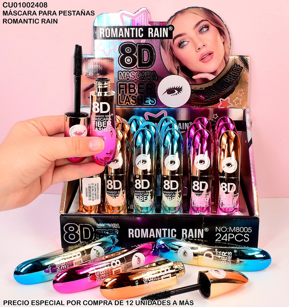MASCARA P/PESTAÑAS 8D ROMANTIC RAIN M8005