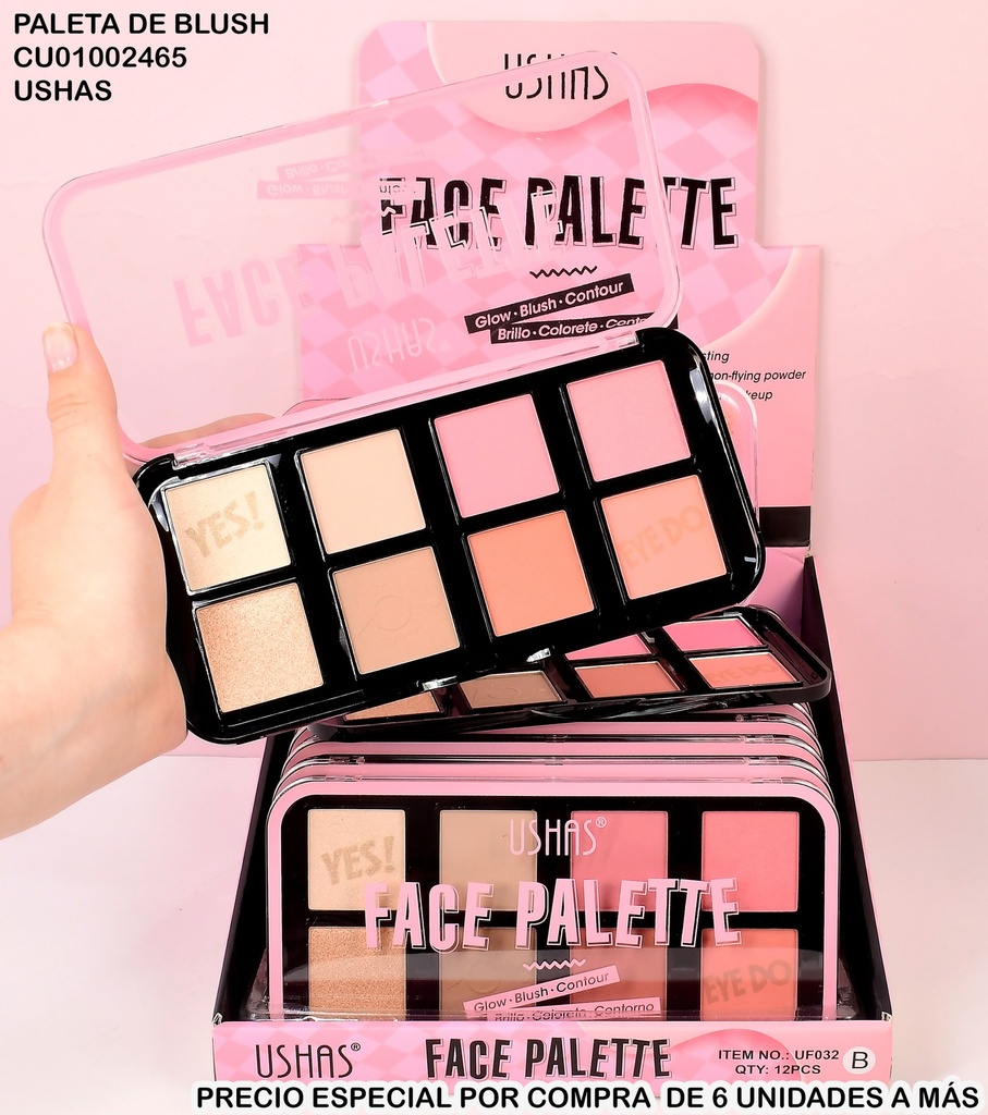PALETA FACE PALETTE (8) UF032B