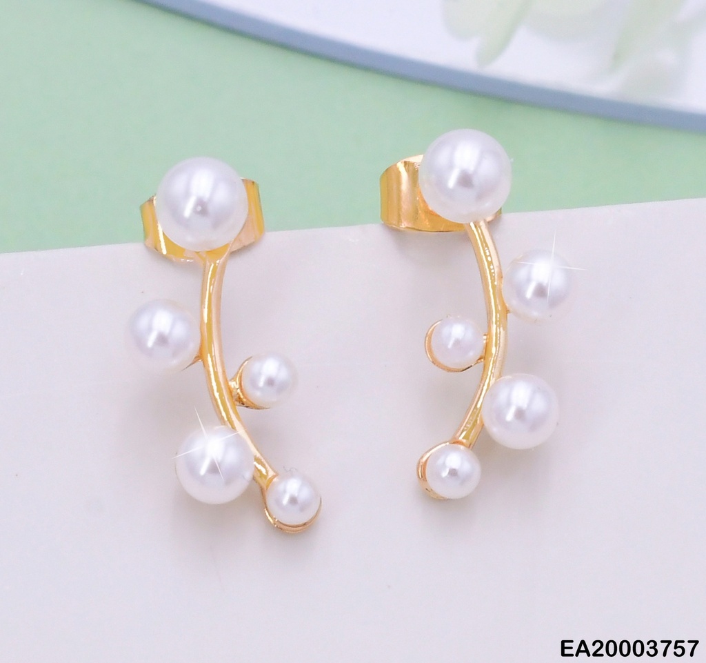 ARETES DOR RAMITA DE PERLITAS EE2225-301