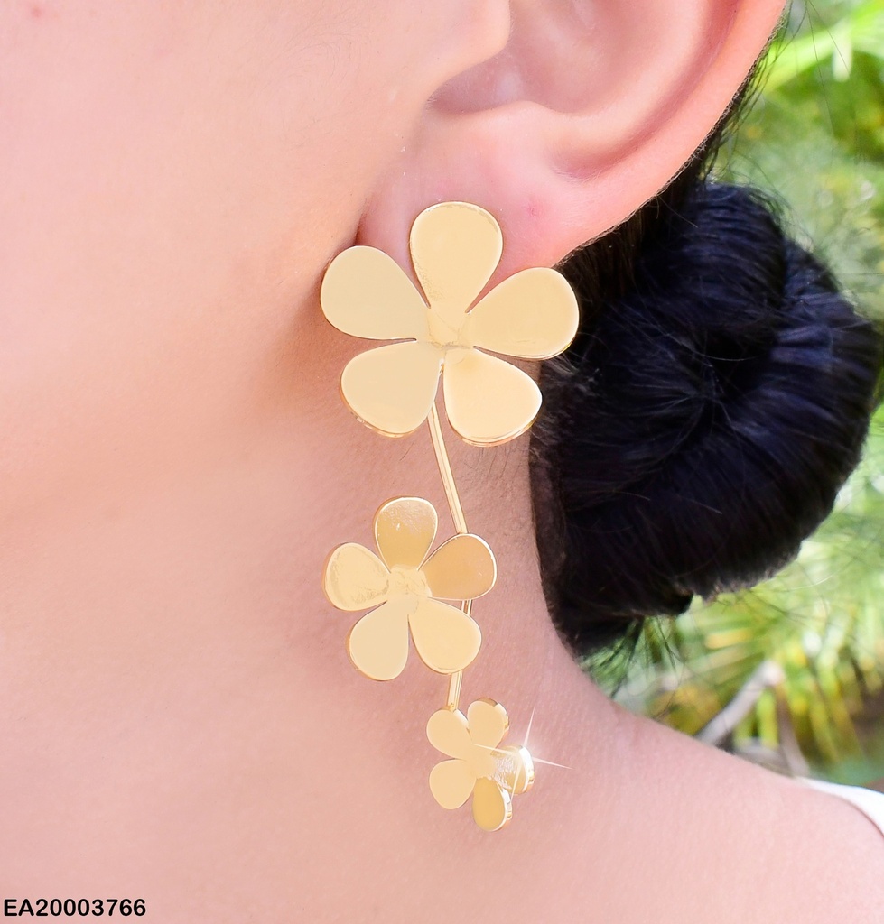 ARETES 3 PLACAS FLORES VERTICAL EE2002/F8264