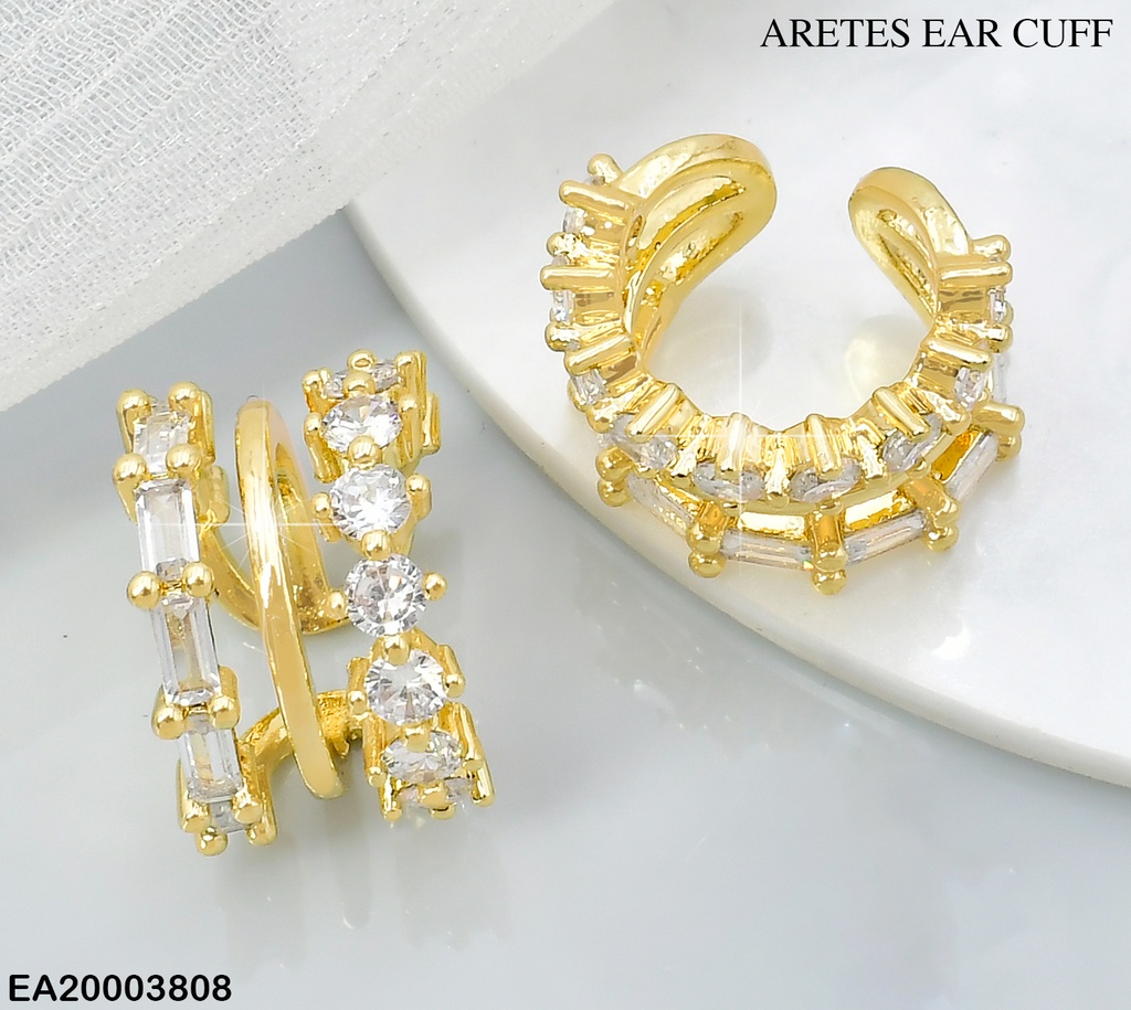 ARETES EAR CUFF ZIRC RECT/RD/LINEA LISA CENTRO EE1711-294