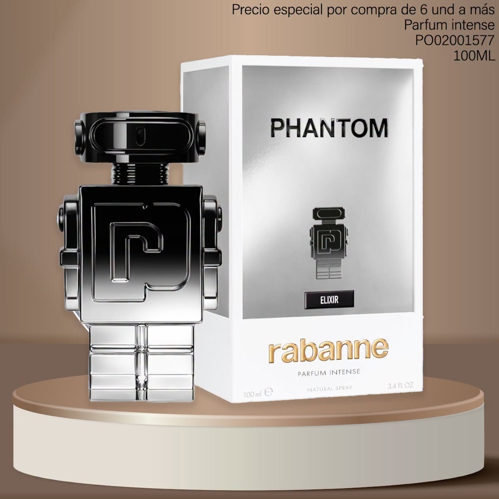 PERFUME PHANTOM ELIXIR PARFUM INTENSE RABANNE 100ML