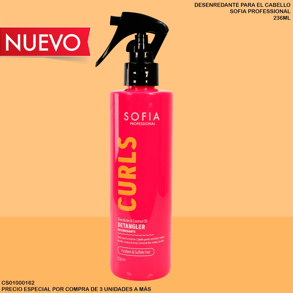 DESENREDANTE CURLS SOFIA PROF. 236ML S404AS