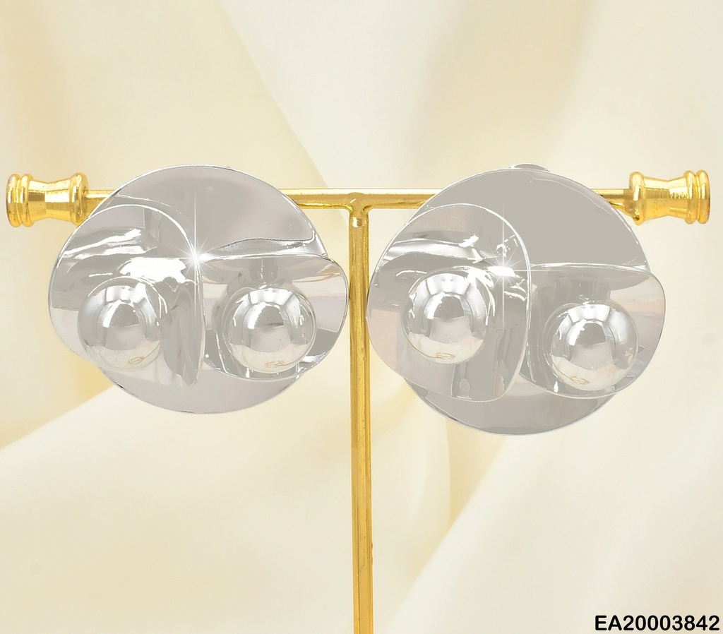 ARETES PLAT PLACA RD C/2 PLACAS RD-PELOTAS EE2097-301