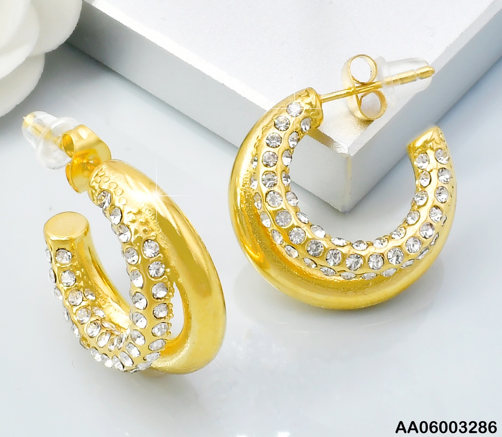 ARETES DOR "C" ZIRC/ "C" LISA 084536-113