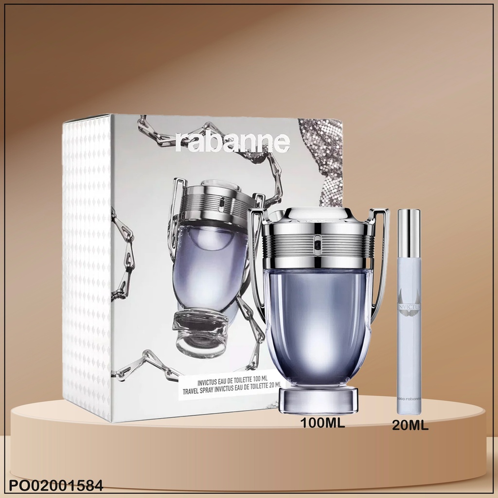 ESTUCHE PERFUMES RABANNE INVICTUS EDT 100ML/20ML