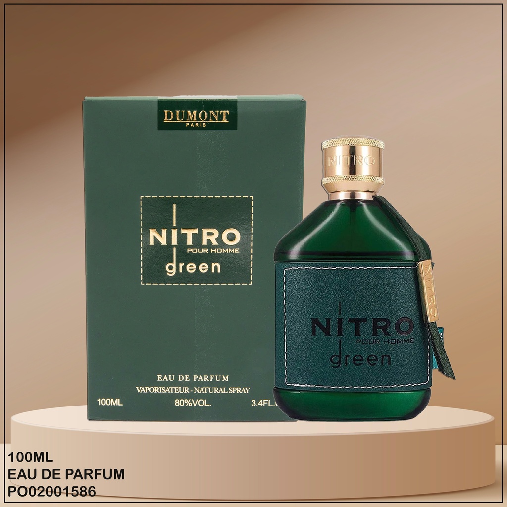PERFUME NITRO POUR HOMME GREEN DUMONT PARIS EDP 100ML
