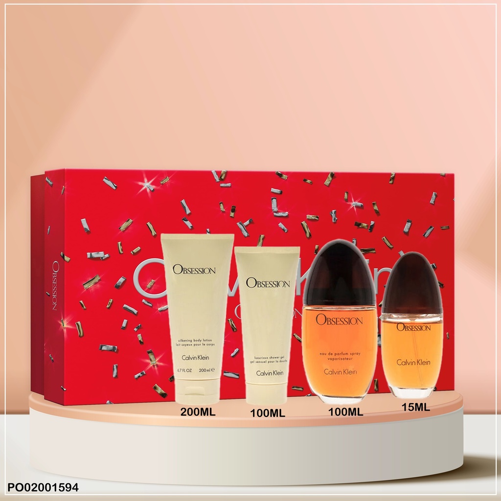 ESTUCHE PERFUMES 4PCS OBSESSION WOMEN CALVIN KLEIN EDP