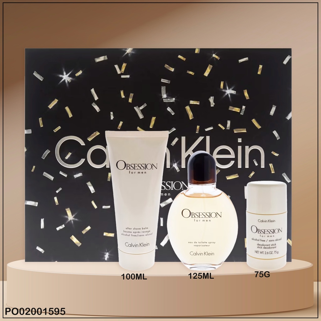 ESTUCHE PERFUMES 3PCS OBSESSION MEN CALVIN KLEIN EDP