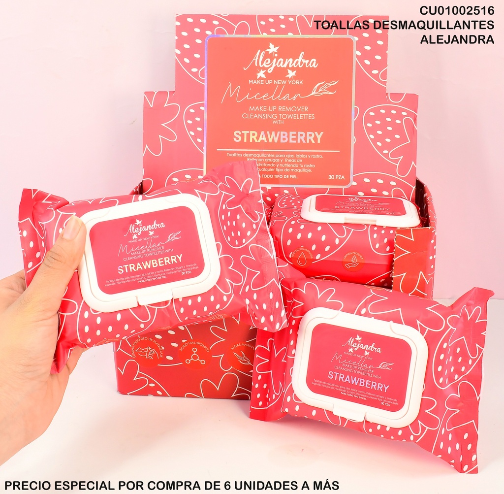 TOALLAS ALEJANDRA ALE-C STRAWBERRY