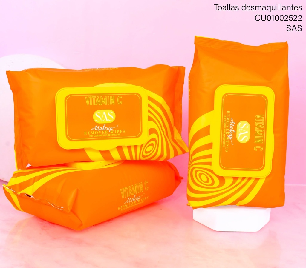 TOALLAS DESMAQUILLANTE VITAMINA C (SAS) SAH100