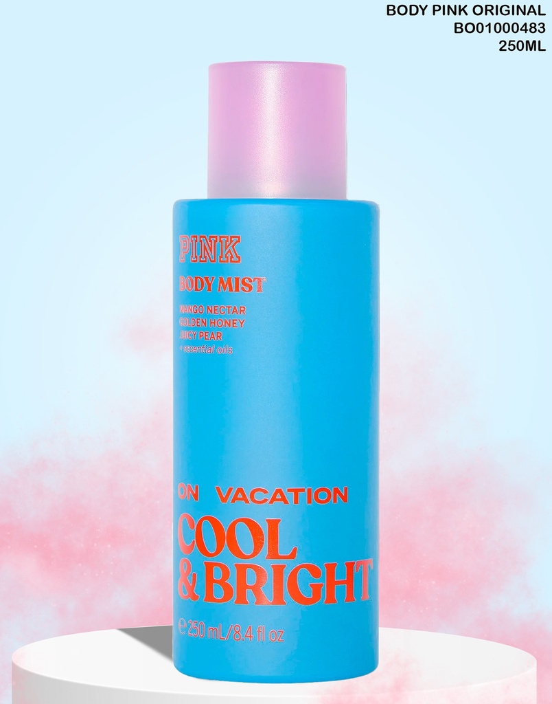 BODY MIST PINK COOL & BRIGHT ON VACATION 250ML