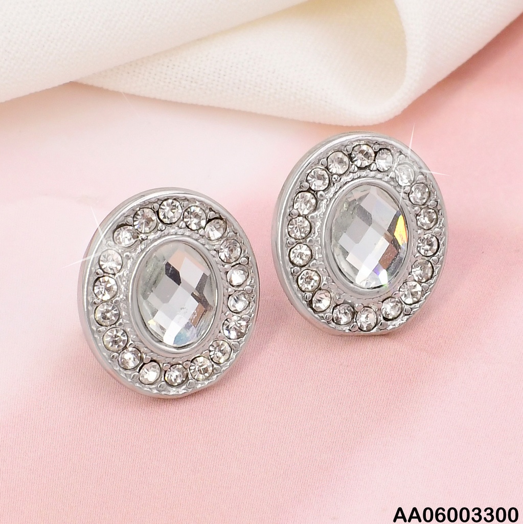 ARETES PLAT OVALO/ ZIRC RD/ ZIRC OVALADA CENTRO KE113792