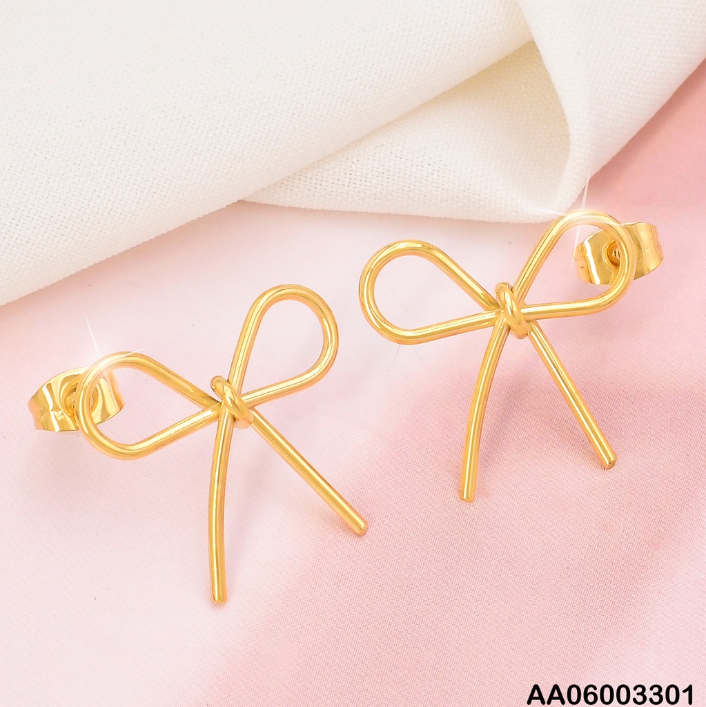 ARETES DOR CROQUI LAZO KE114934