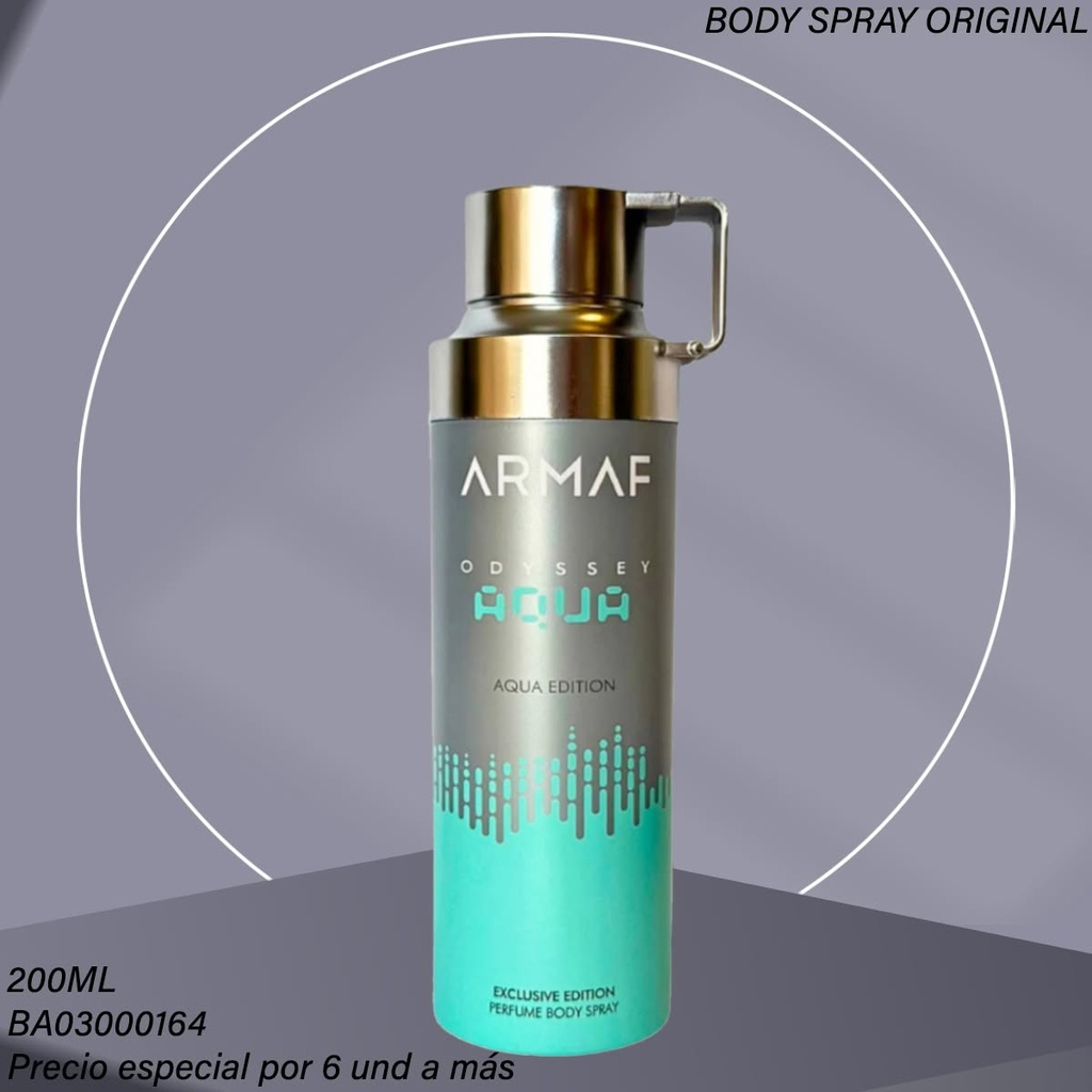 BODY SPRAY ARMAF ODYSSEY AQUA  EDITION 200ML