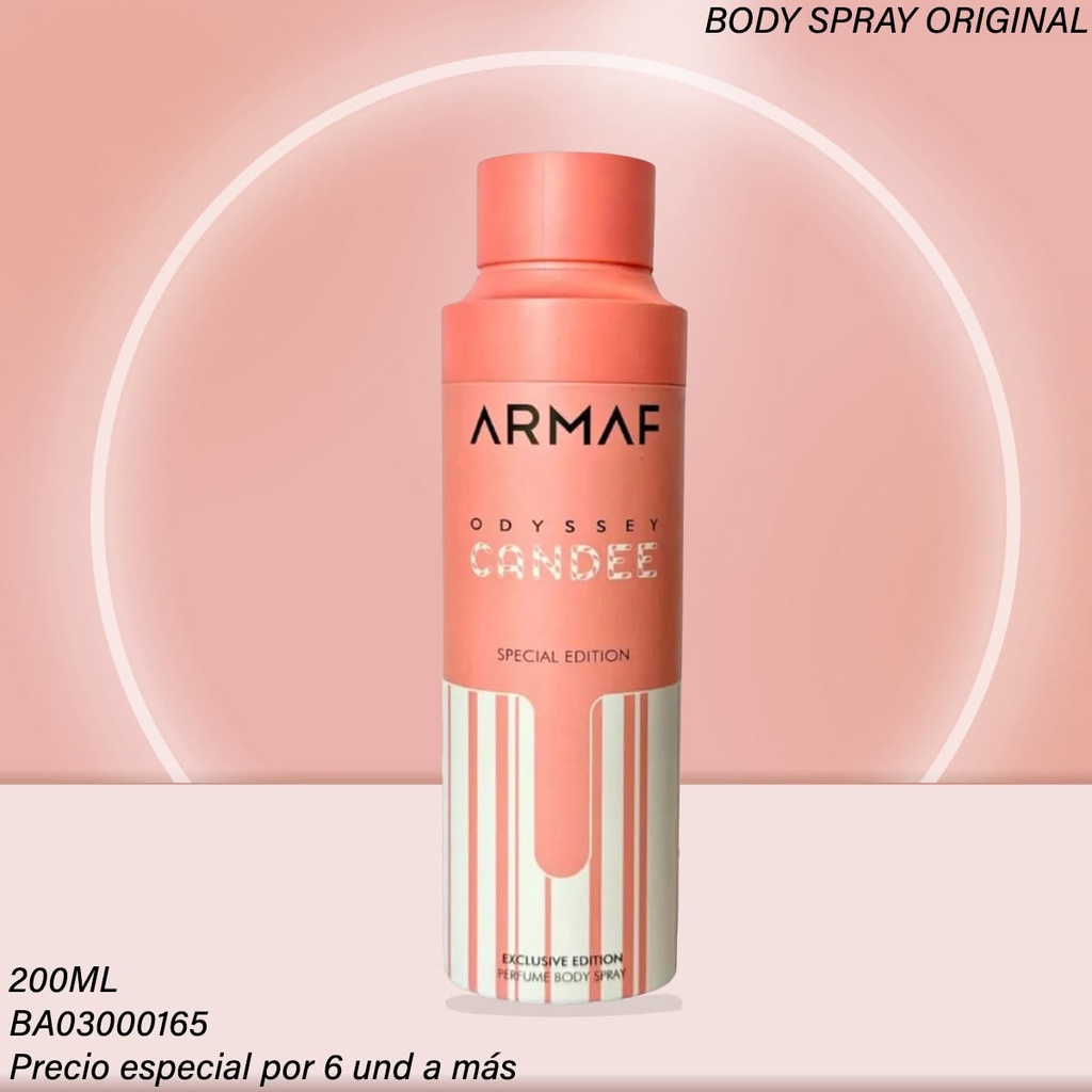 BODY SPRAY ARMAF ODYSSEY CANDEE ESPECIAL 200ML