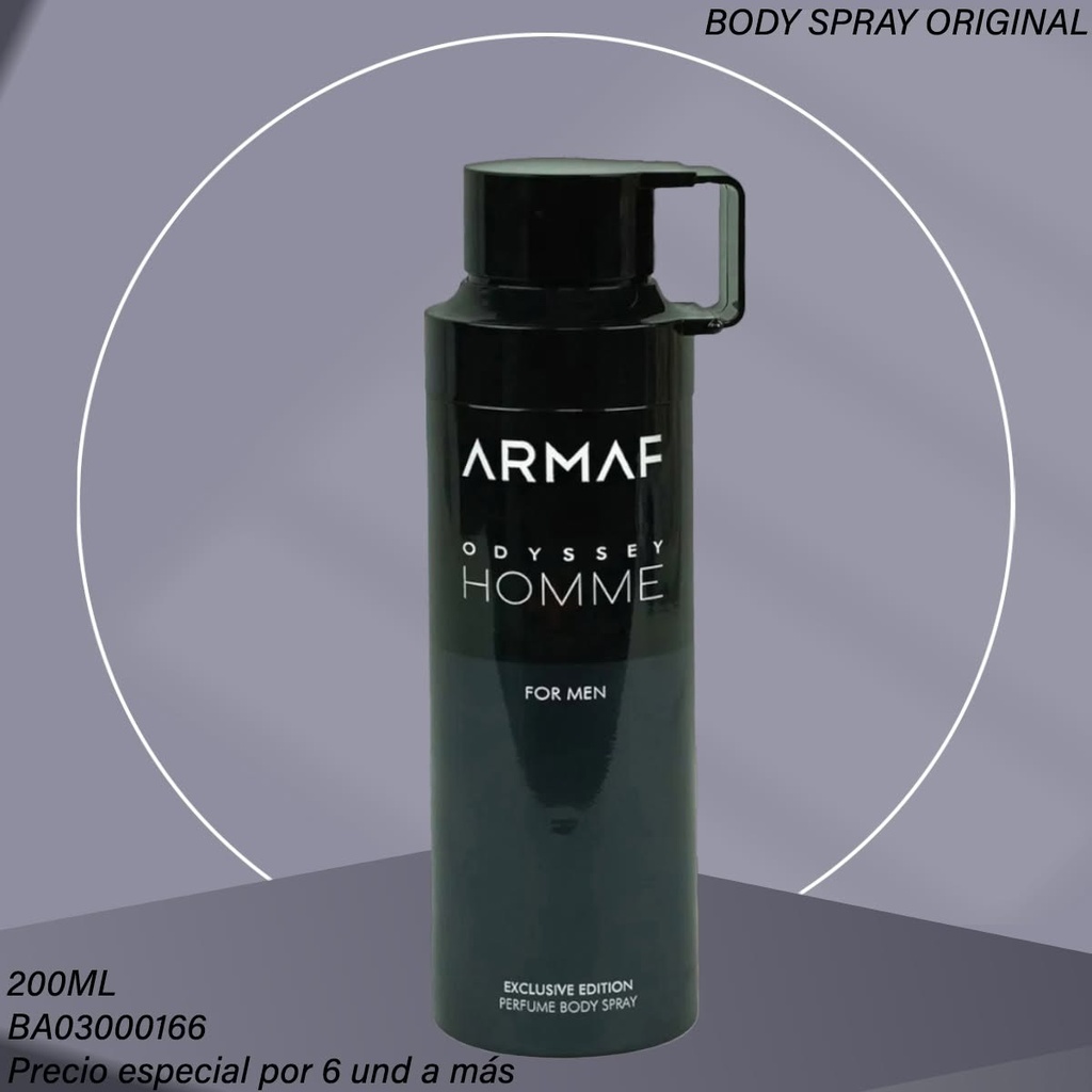BODY SPRAY ARMAF ODYSSEY HOMME FOR MEN 200ML