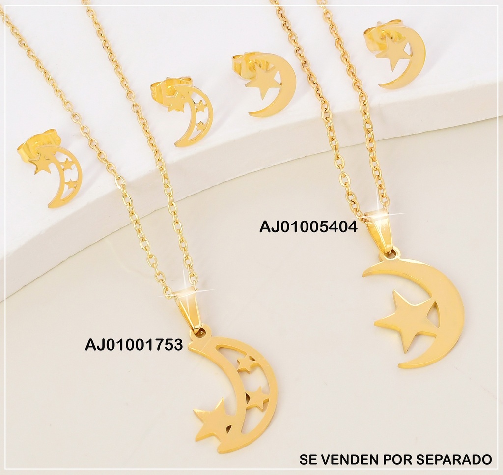 SET PLACAS MEDIA LUNA C/ESTRELLA SA740/A7901 EC.