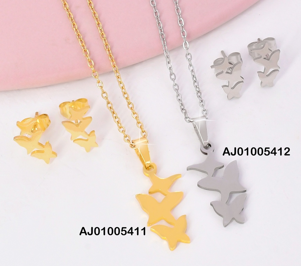 JUEGO PLACA 3 MARIPOSAS VERTICALES SA758-143/S6867-199 EC.
