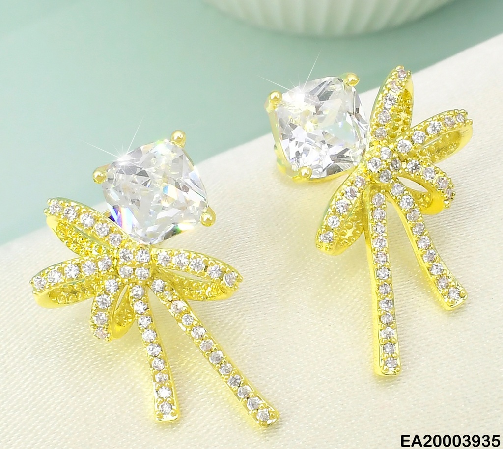 ARETES DOR ZIRC ROMBO / LAZO EE1748-296